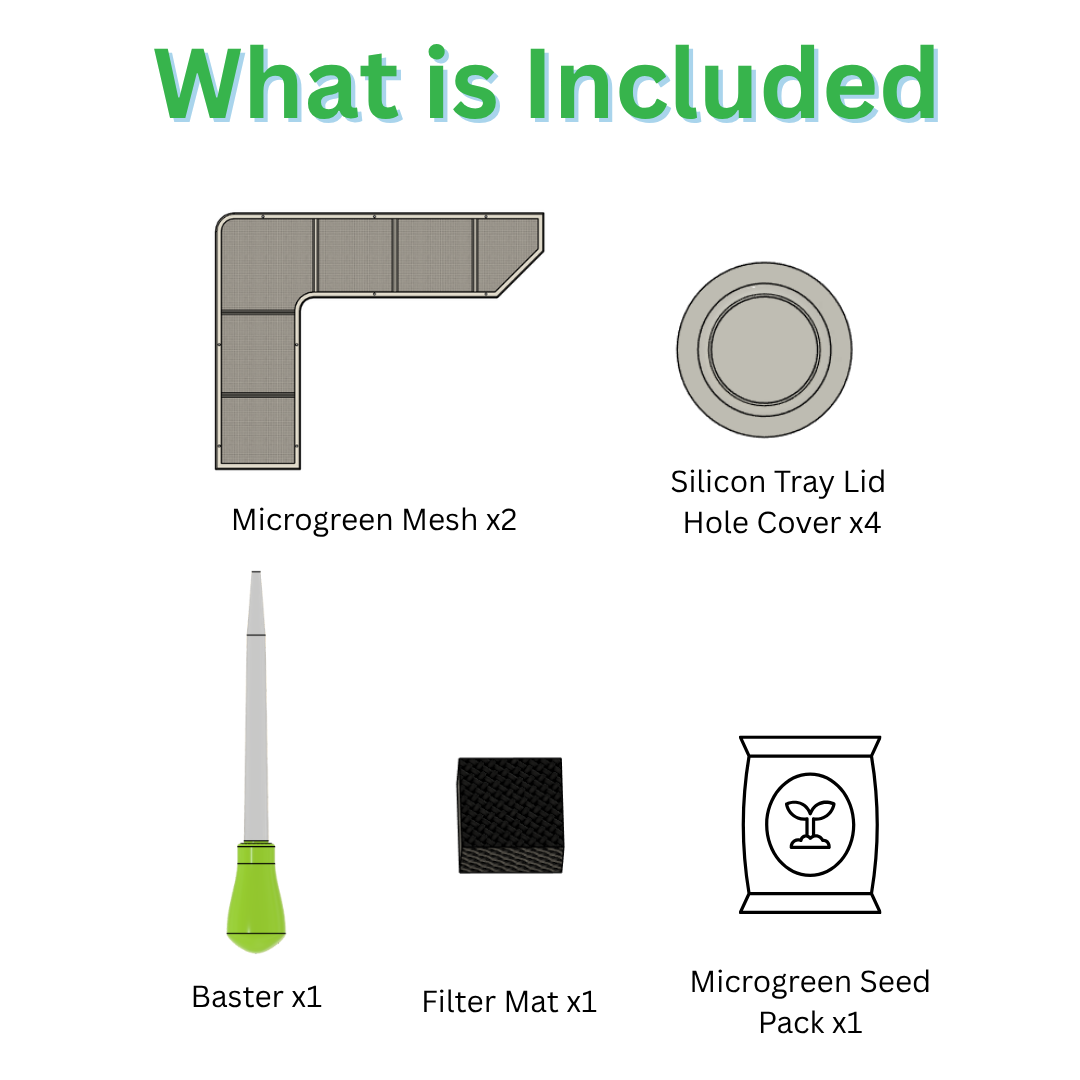 Eden Tower microgreen kit part list