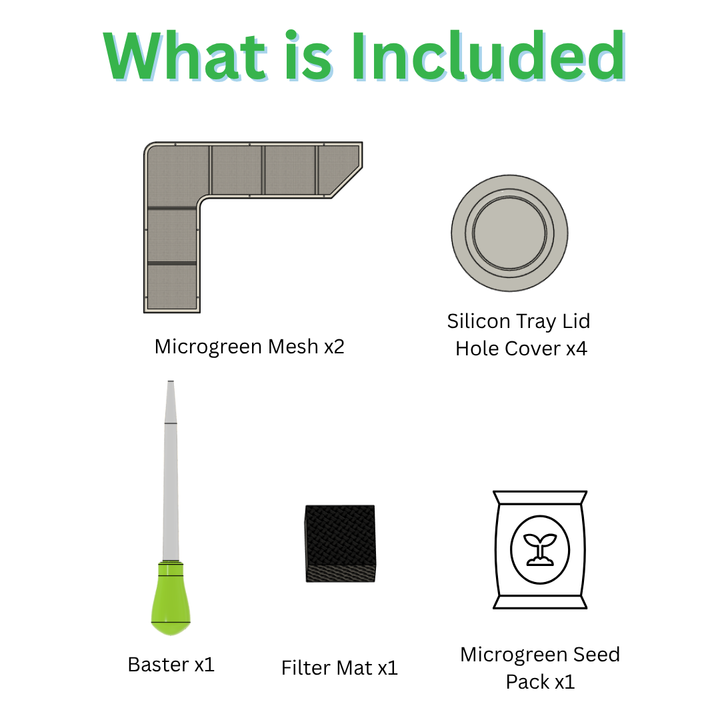 Eden Tower microgreen kit part list