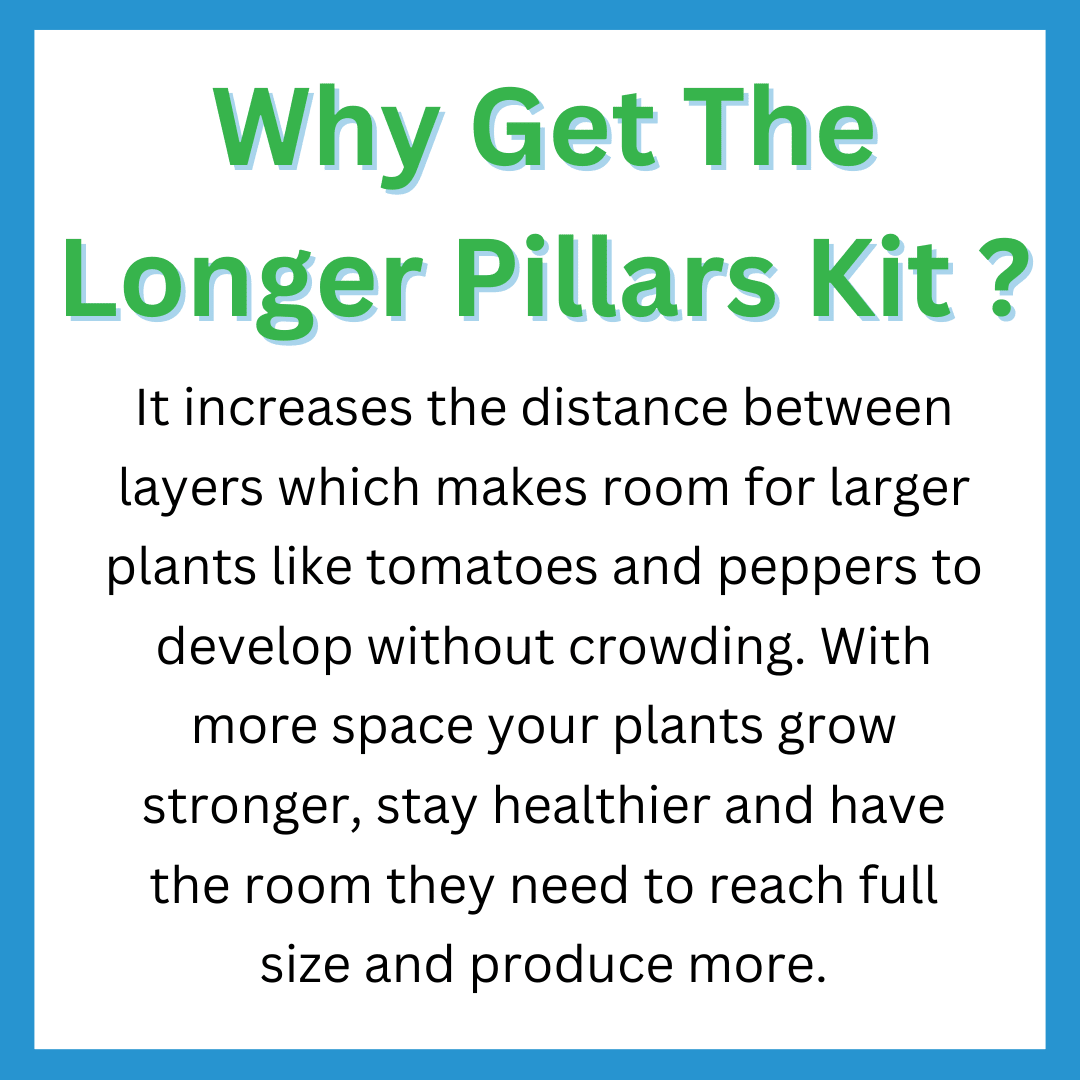 Longer Pillar Kit to Grow Larger Plants - Hope Innovations
